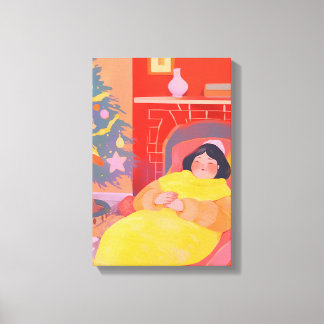 Cosy Christmas Day Canvas Print