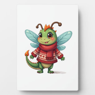 Cosy Christmas Dragonfly Plaque