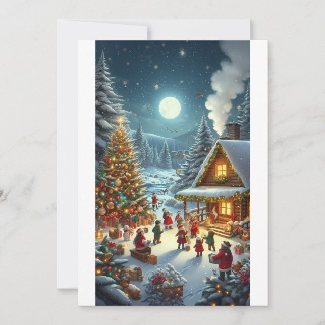 Cosy Christmas Eve" Invitation (Front)