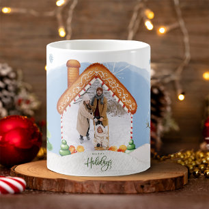 Cosy Christmas Gingerbread House Photo Coffee Mug