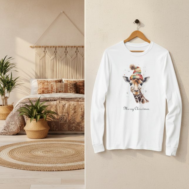Cosy Christmas Giraffe, custom T-Shirt (Creator Uploaded)