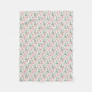 Cosy Christmas Gnomes Fleece Blanket