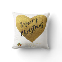 Cosy Christmas Heart Pillow Customised by Jevays