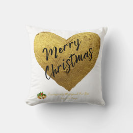 Cosy Christmas Heart Pillow Customised by Jevays