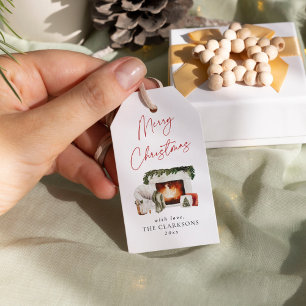 Cosy Christmas Holiday Gift Tags