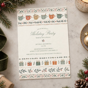 Cosy Christmas Holiday Party Invitation