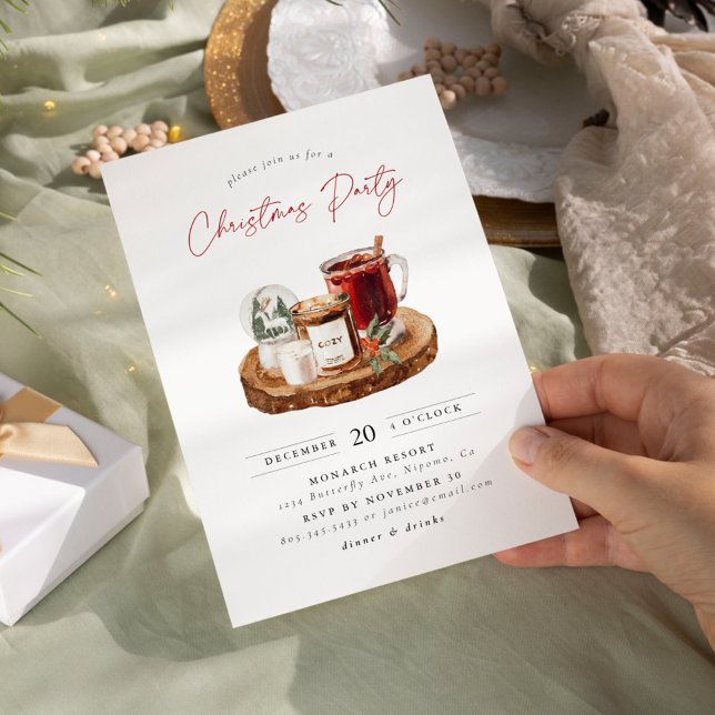 Cosy Christmas Holiday Party Invitation (Creator Uploaded)