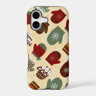 Cosy Christmas Holiday Winter Mittens iPhone Case