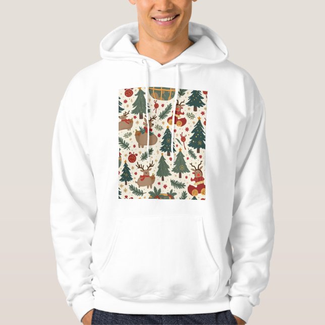 Cosy Christmas Hooded Sweatshirt (Front)