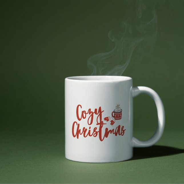 Cosy Christmas: Hot Cocoa & Mittens Design Coffee Mug (Creator Uploaded)