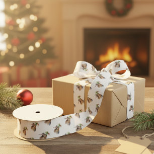Cosy Christmas Kiwi Satin Ribbon