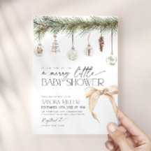 Cosy Christmas Merry Little Baby Shower