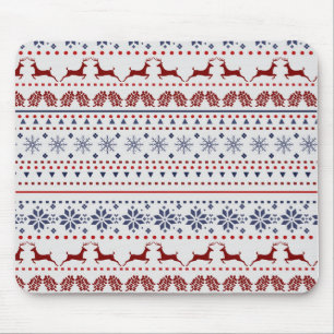 Cosy christmas pattern design mouse mat