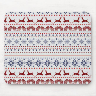 Cosy christmas pattern design mouse mat