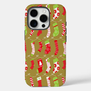 Cosy Christmas Retro Winter Socks iPhone 16 Pro Case