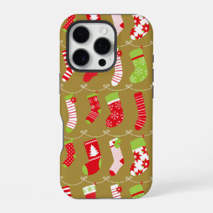 Cosy Christmas Retro Winter Socks iPhone 16 Pro Case