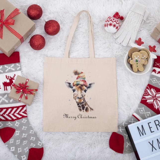 Cosy Christmas Safari, custom Tote Bag (Creator Uploaded)