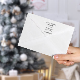 Cosy Christmas Saying Name Artsy Typography Self-inking Stamp