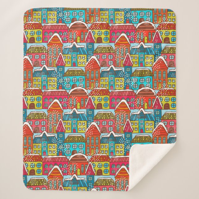 Cosy Christmas Sherpa Blanket (Front)