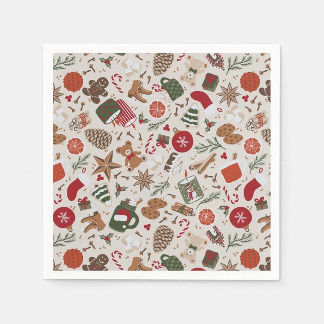 Cosy Christmas & Spice  Napkin (Front)