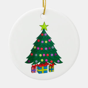 Cosy Christmas Tree Ceramic Tree Decoration