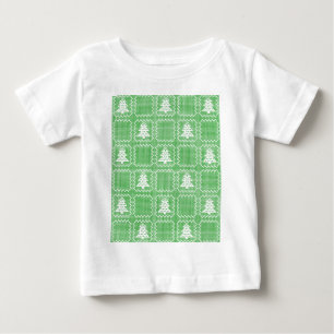 Cosy Christmas tree ugly sweater chequered pattern