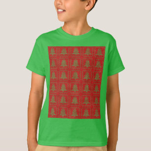 Cosy Christmas tree ugly sweater chequered pattern