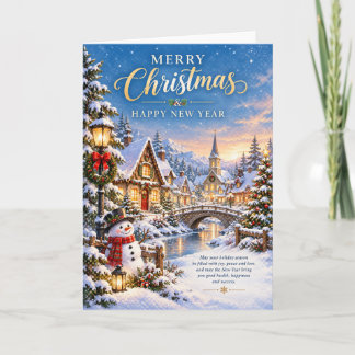 Cosy Christmas Village Card