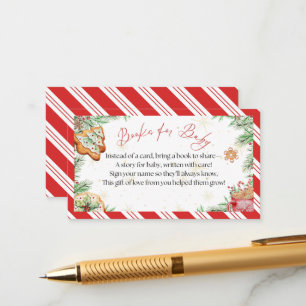 Cosy Christmas Watercolor "Bring a Book"  Enclosure Card