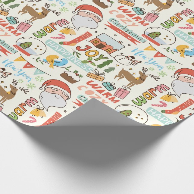 Cosy Christmas Wrapping Paper (Corner)
