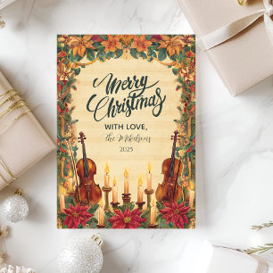 Cosy Cinnamon Spice Merry Christmas Holiday Card