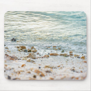 Cosy Coastal Aesthetic Soft Sea Ripple Mouse Mat