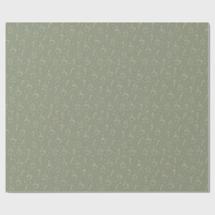Cosy Cocoa Gingerbread Christmas Wrapping Paper