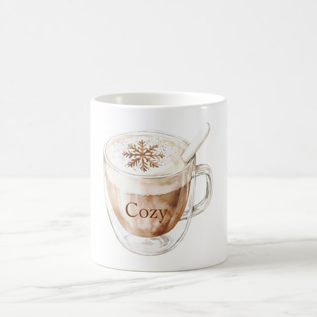Cosy Cocoa Snowflake Coffee Mug (Center)