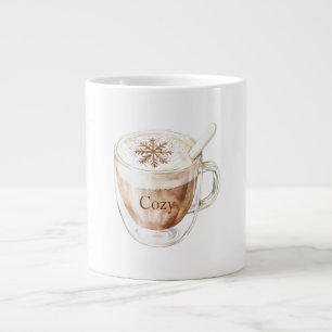 Cosy Cocoa Snowflake Large Coffee Mug