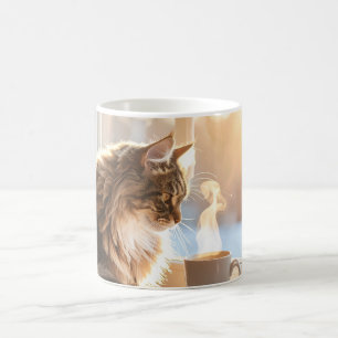 Cosy Coffee Cat Mug for Cat Lovers