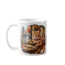 Cosy Coffee Cat Tote Bag