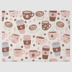 Cosy Coffee Cup Pattern (10) Tissue Paper
