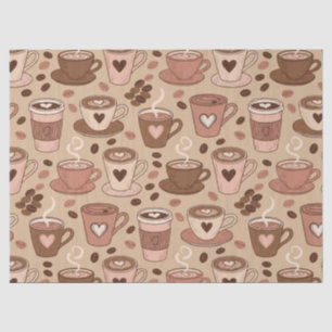 Cosy Coffee Cup Pattern (1) Tissue Paper