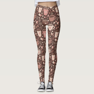Cosy Coffee Cup Pattern (2) Leggings