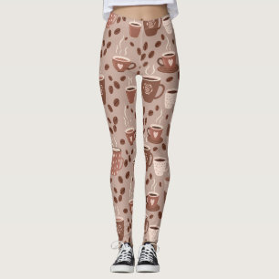Cosy Coffee Cup Pattern (4) Leggings