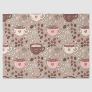 Cosy Coffee Cup Pattern (8) Tissue Paper