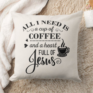 Cosy Coffee Lover Gift Cushion