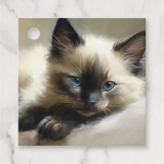 Cosy Companion Siamese Kitten Gift Tags