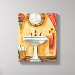 Cosy Contemporary Bathroom Canvas Print