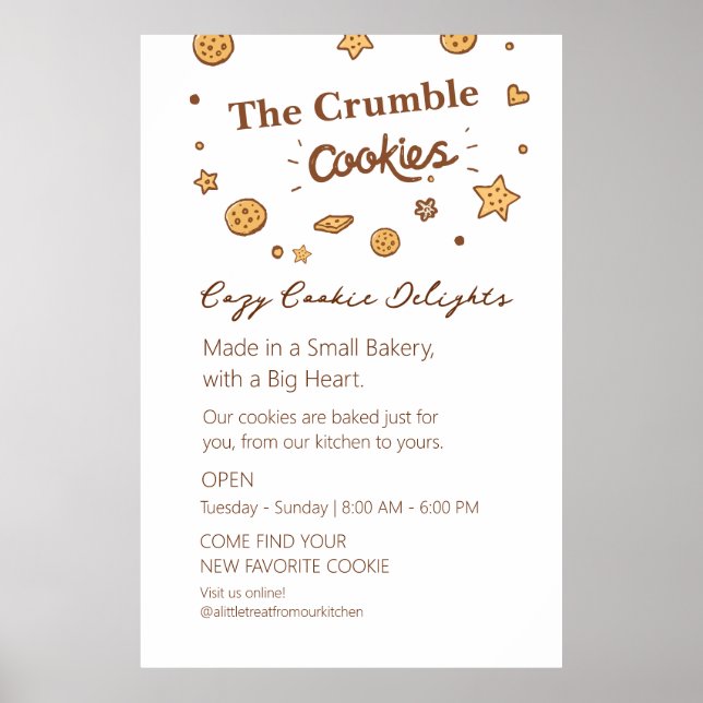 Cosy Cookie Delights Poster (Front)