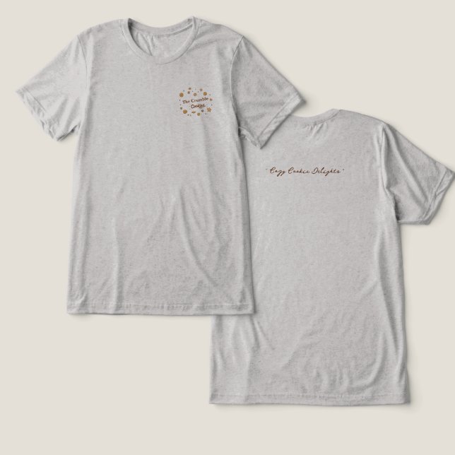 Cosy Cookie Delights Uniform Tri-Blend Shirt (Design Front & Back)