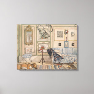 Cosy Corner (by Carl Larsson) Canvas Print