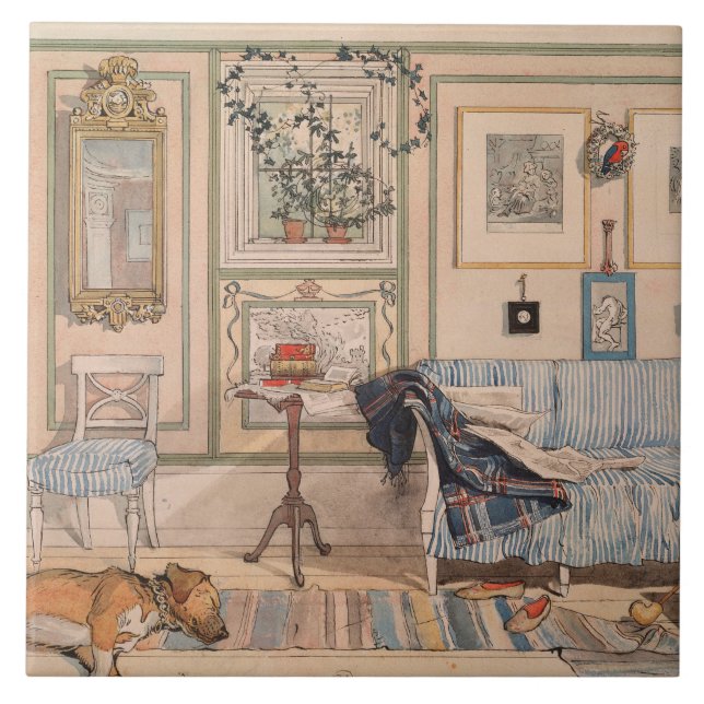 Cosy Corner (by Carl Larsson) Tile (Front)