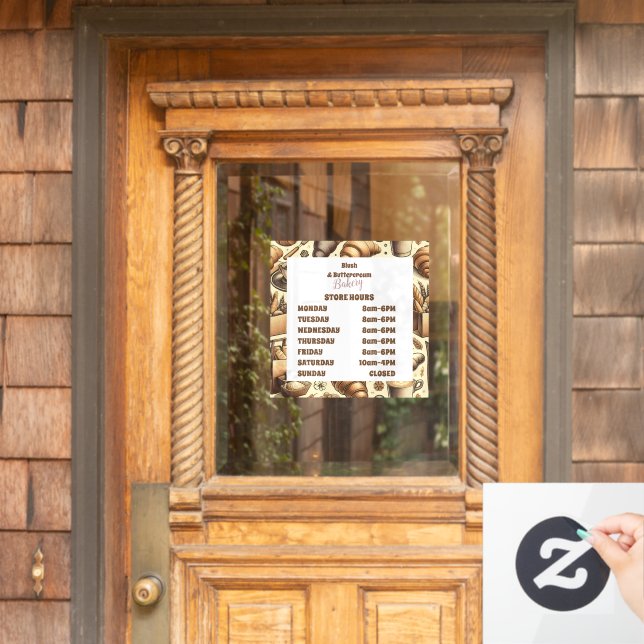 Cosy Cottage Baking Window Cling (Home Door)